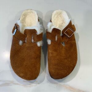 EUC Birkenstock Boston Shearling in mink - size 39